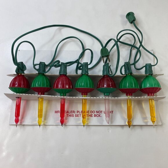 NOMA 7 Bubble Lite Set Christmas Lights With Colorful Action Overload Protection - Picture 4 of 10